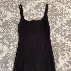 Zara Tight Fit Midi Black Dress